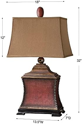 Висок текстурен 1 светлосни ламби со табела со таупе ткаенина правоаголник shadeвонче, 3-насочен прекинувач