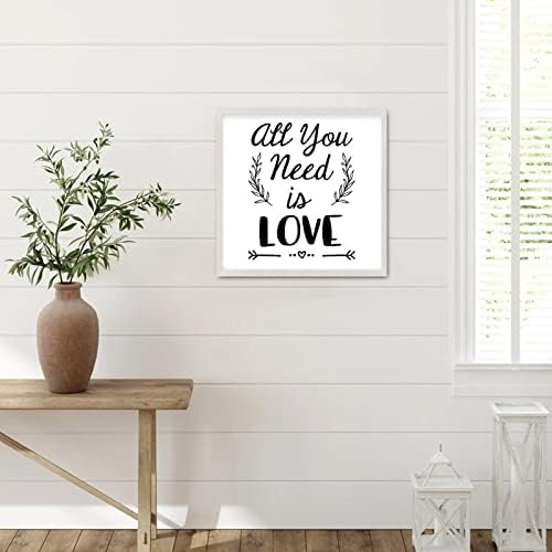Цитати за годишнина од дрвени wallидни уметнички знаци на двојка се што ви треба е loveубов loveубов велејќи дека виси врамено дрво плакета