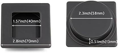 Лизгачка врата влече црна црта влечење 2 пакувања - Homdiy MC009-70BK квадратна црвена рачка за лизгање на плакарот врата рачка вдлабнатина рачки