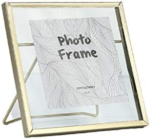 Piaoling Фото -слика Рамка Нордиска стил Едноставна фото рамка стакло слика слика со фотографии Метална геометриска фото рамка за свадба домашна