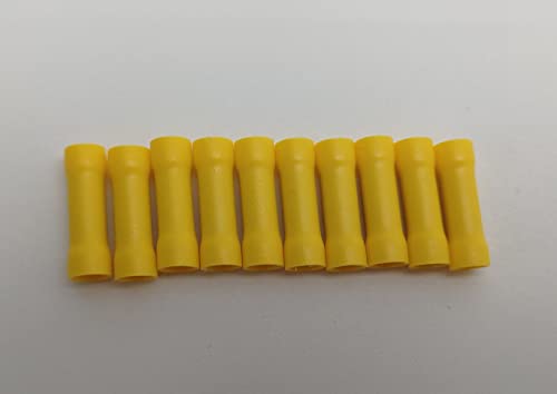 10x жолта 12-10 конектори за приклучоци за жици за приклучок за жици на изолиран ракав ПВЦ. JL Missouri Parts & Misc.