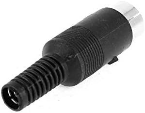 X-Gree Black Silver Tone XLR 5 PIN Adapter Converter за конвертор на конекторот за лемење (црн сребрен тон XLR 5 пин Адапдор Конвердидор
