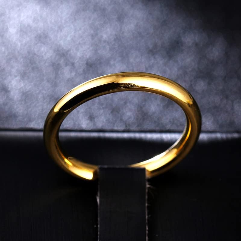 Колезо 3мм златен прстен за маж и жени-33613