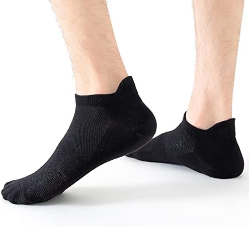 Vfm 8 пара глужд атлетски трчање чорапи за мажи жени со низок исечен спортски перница табулаторна мрежа за дишење тенки чорапи