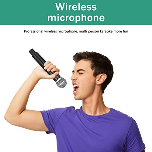 Uhf Безжичен Микрофон Систем, 4-Канален Безжичен Микрофон Поставен Со Рачен / Бодипак/Слушалки/Ревер, Метална Конструкција, Фиксна Фреквенција,