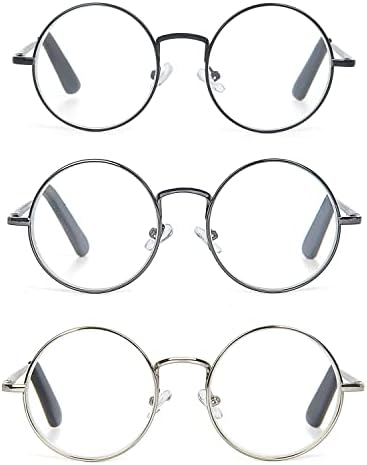 Зумирање На Очите Метална Рамка Тркалезни Очила За Читање Со Пружинска Шарка