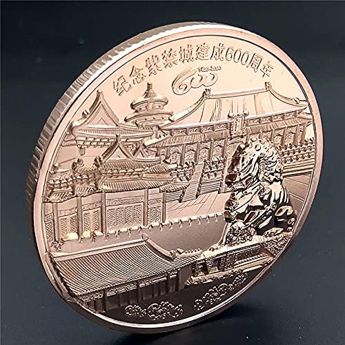 Adacryptocoincryptocurrency Омилена Монета Пекинг Забранетиот Град 600-Годишнината Монета Позлатени Сребро Забрането Градот Колекционерски