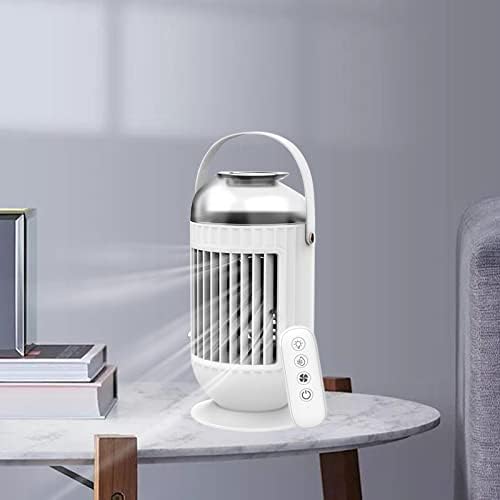 Ｋｌｋｃｍｓ Подигање на вентилаторот за преносен климатик за биро, 2 нивоа на прилагодување на атомизацијата, бело со далечински управувач