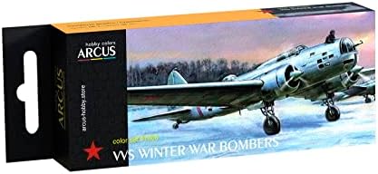Arcus 1006 емајл бои постави vvs зимски воени бомбардери 6 бои во сет