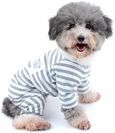 Ранфи шарени мали кучиња пижами pjs памучни кучиња пижами кученца кошула облека облека мачка облека Yorkie chihuahua скок момче