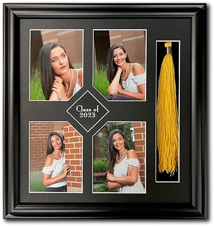 Рамки за портрети црно дрво за дипломирање тасела за слики за отпечатоци од четири-4x5