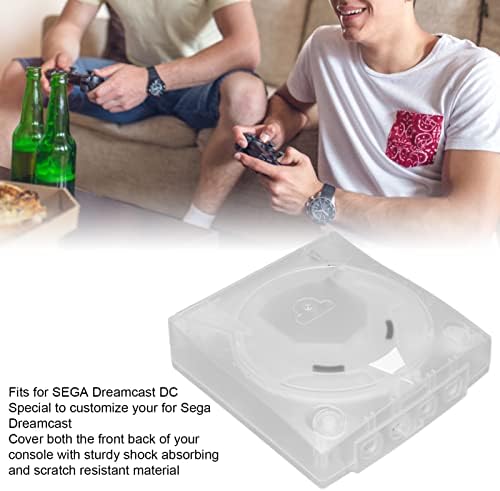 Пластична обвивка, висока тврда транспарентна обвивка, целосна заштита, ретро, ​​издржлива за Sega Dreamcast DC