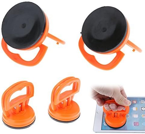 Whitelotous 2 парчиња портокалови вакуум силни алатки за вшмукување, екран за поправка на телефони, стакло лифт, држете го мобилниот телефон