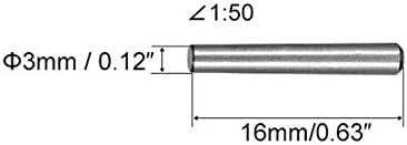 UXCELL 45 јаглероден челик GB117 35мм должина 3мм мал крајниот дијаметар 1:50 Taper Pin 25 парчиња