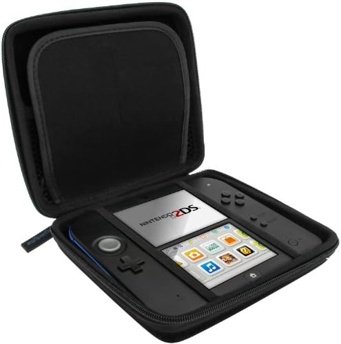 IGADGITZ U2702 - Cover Cover Eva Hard Case компатибилен со Nintendo 2DS - црно