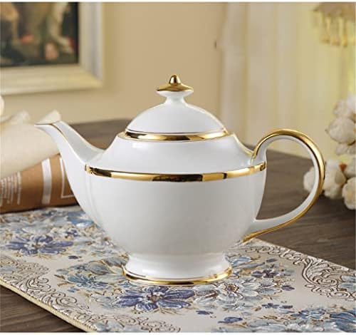 ЗЛКСДП Злато инкрустирана коска кина чај сет Европски стил Керамички кафе во Собата Порцелан чај чај чај сет подароци