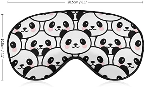 Смешноста на симпатична цртана форма Панда шема мека маска за спиење за очи за спиење за слепите врски совршени блокови светлина