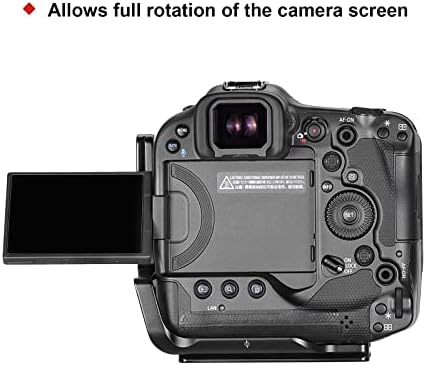 Sunwayfoto PCL-R3 Прилагодено L-Bracket за Canon R3 DSLR камера Arca Swiss Plate
