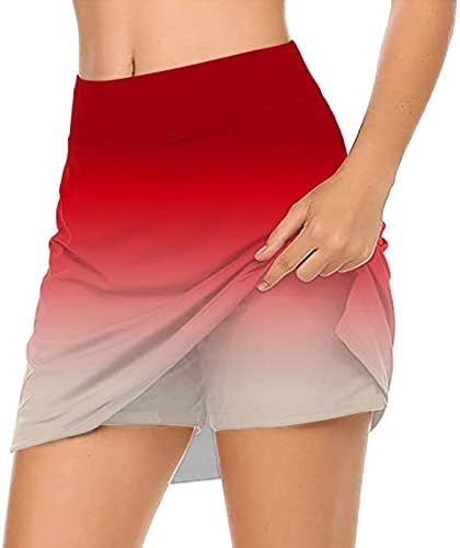 Карирано здолниште плус големина женски обичен цврст тенис здолниште јога спорт активни здолништа шорцеви здолништа женски здолништа случајно
