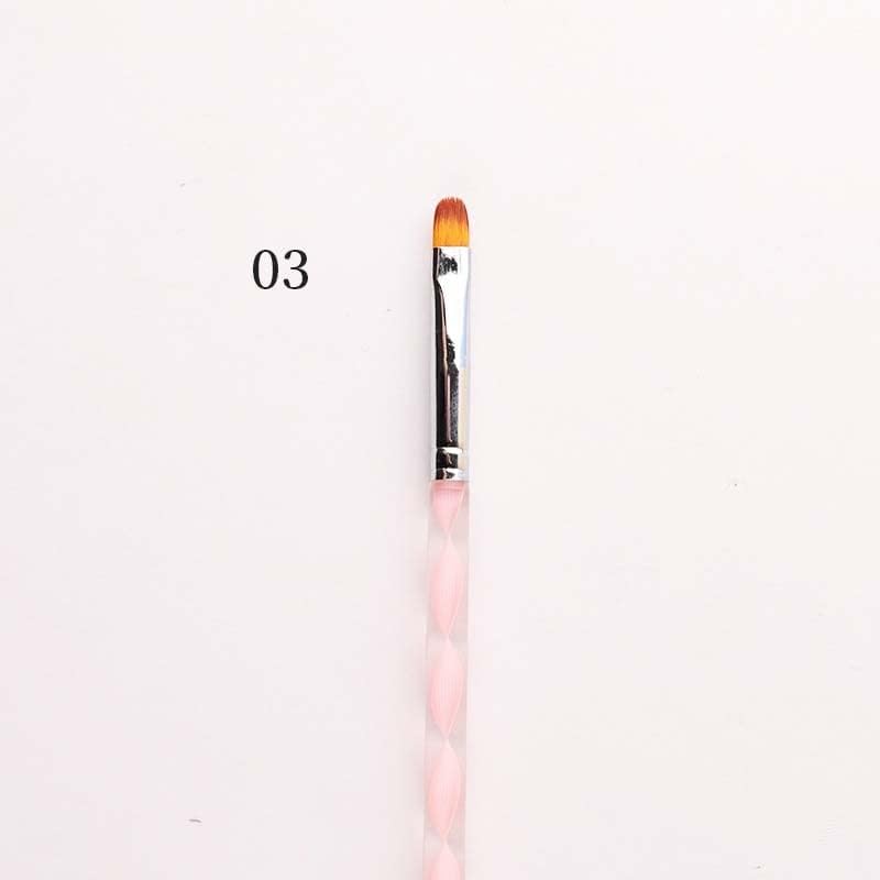 Продолжување на лепсјгц акрилна уметност за нокти, четка 3Д ултра-тенка линија за цртање пенкало Француски ленти за сликање на гел