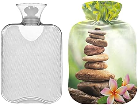 Шишиња со топла вода со торба со топла вода од камен, за олеснување на болката, менструални грчеви, шишиња за греење 2 литар