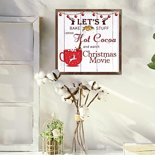 Божиќен дрвен знак новогодишно камионско дрво Снежан сликарство гроздобер дрва рамка за слика Божиќен подарок за домашна забава