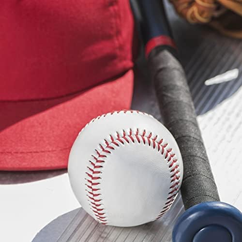 Бејзбол попфро 12 пакувања за бејзбол најголемиот дел, стандардна големина на возрасни кожни бејзбол 9 инчи, бејзбол за ловење/автограми/тренинг/удирање