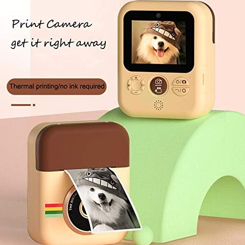 Wgwioo Детска Камера, 12mp Инстант Печатење Камера, 1080p Дигитална Камера Со Термички Фото-Документи, За Деца Божиќни Роденденски Подароци