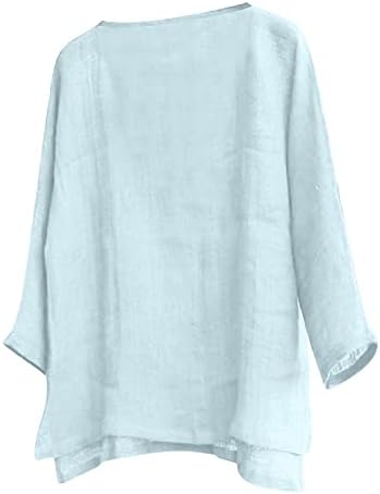 Менси кошули летни машка лежерна памучна постелнина со цврста боја кошули лабави јаки кошули за мажи
