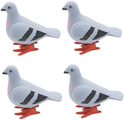 Алипис 4 парчиња гулаб играчка ветер на птици играчки гулаб часовникот гулаб играчка за полнила за полнила за полнила за корпи за палење, фаворизирана