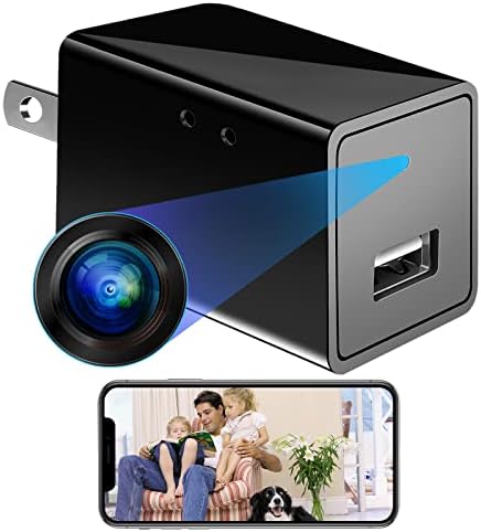 BSVI 1080p WiFi Скриена Шпионска Камера USB Полнач БЕЗЖИЧНА Мини Дадилка Камера Домашен Безбедносен Надзор Мала HD Камера За Следење Со Далечинско