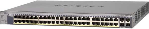 NETGEAR 52-Port Gigabit Ethernet Паметен Прекинувач-Паметен Управуван, 48 x Po+ @ 380w, 4 x 1g SFP, Десктоп Или Прекинувач За Монтирање