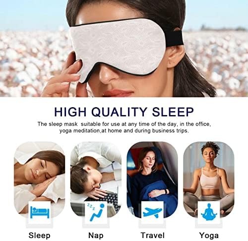 Модерна модна текстура маска за спиење за жени мазно удобно светло блокирање на очите маска ноќно слепило со прилагодлива лента за патување