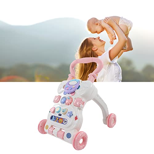 Пластична бебешка прошетка, мултифункционална рачка за контрола на брзината на рачката Учење Вокер, тркала превенција од превенција