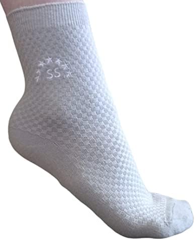 Дијабетични чорапи со фустан со бамбус влакна со лесна пети - кутија од 5 чорапи за подароци - мека - удобна - без мирис -Керигма - SS