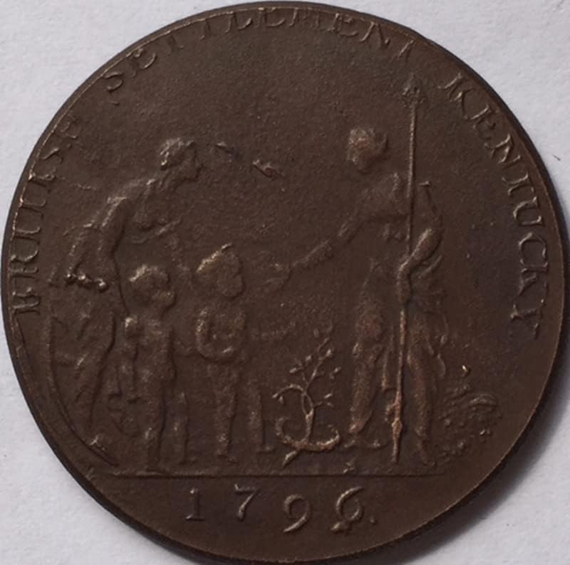 1796 Сад Комеморативни Монети Монети Бакар Производство Антички Монети Странски Комеморативни Монети Монети Занаети