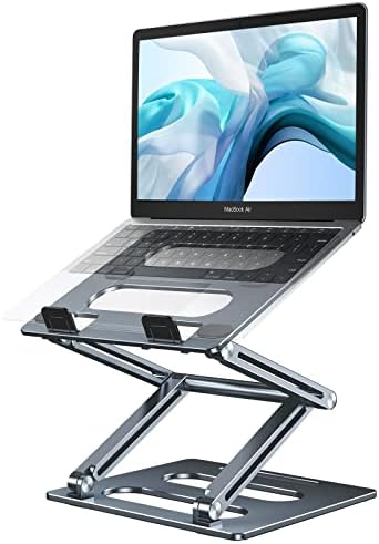 ОТСБАСФ прилагодлив држач за лаптоп, преносен лаптоп за лаптоп за лаптопи од 17,3 инчи, штанд за лаптоп за прилагодување за биро, компатибилен