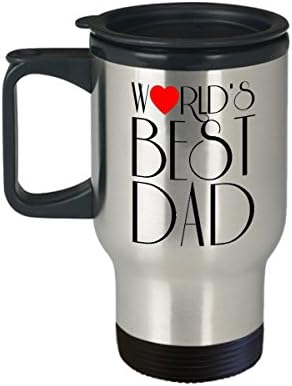 Најдобрите Тато Патување Кригла во светот, Нерѓосувачки Челик Кафе Чаша, Денот На Таткото Празник Подароци Идеја За Мажи