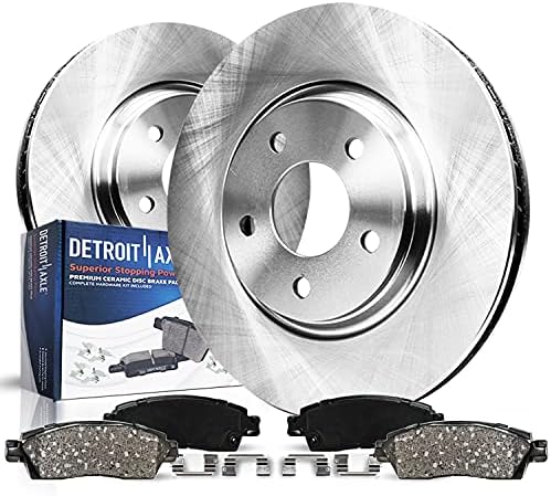 Детроит оска - Ротори на сопирачките на предниот диск и влошките за керамички сопирачки w/Замена на хардверот за 2006-2011