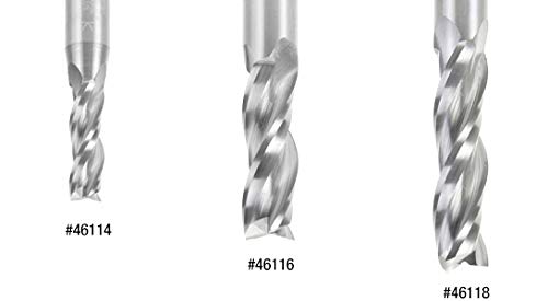 Алатка Амана-46114 Спирална нуркање со цврста карбид 3/8 dia x 1-1/4 x 3/8 Shank Up-Cut, 3-