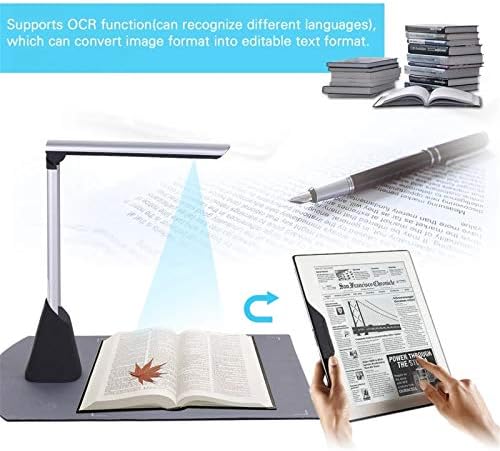 Скенер за книги на Teerwere USB книга за слики со слики A4 Scanning Size со OCR функција LED светло