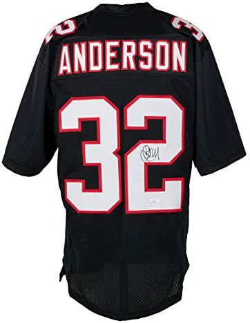 Alамал Андерсон потпиша обичен црн про -стил Фудбалски дрес ЈСА