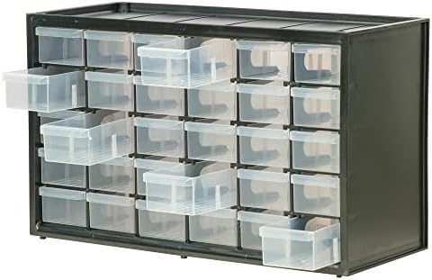 Кутија за складирање на Стенли 1-93-980 со прегради, црна/транспарентна