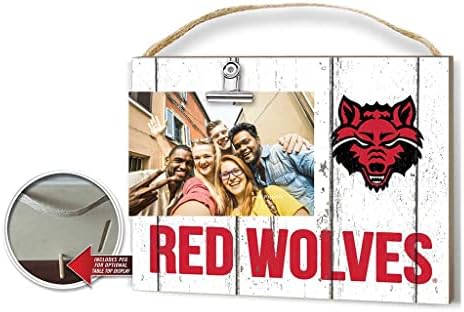 KH Sports Fan Arkansas State Clip Red Wolves Clip It Moothed Logo Photo Frah, една големина, мулти