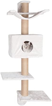 Трикси Дајна Ѕид Монтирани Мачка Кула Гребење Пост Кондо Импровизирана Лежалка Две Платформи