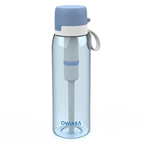 Шише со вода Овијара со филтер за пиење, 26 унци 3-фаза шише за филтрирање на вода за кампување за патувања на отворено