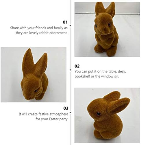ВАЛИКЛУД полнети зајаче Велигденски смола собрани за зајакнување на зајак симулирано рачно изработено рачно изработено заби за
