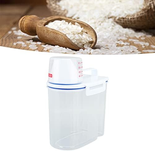 Контејнер со рајски ориз, корпа за складирање ориз ПП со мерна чаша за дома