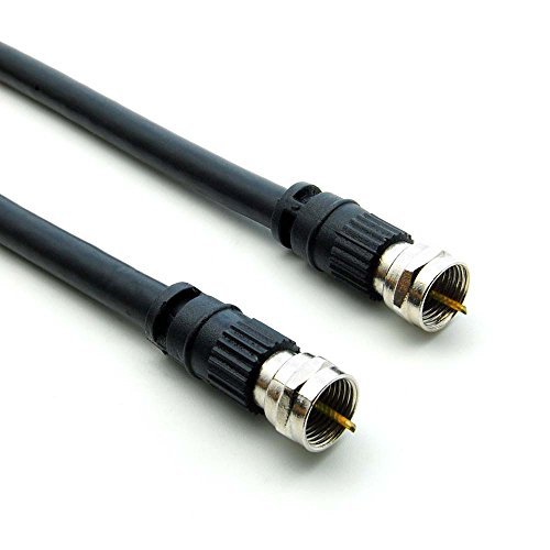 Cable Central LLC (5 пакувања 100ft F-Type завртка-он RG6 Cable Black-100 стапки