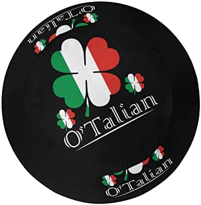 Weedkeycat otalian Irish 4 лисја Детелина италијанско знаме унисекс корпа капа мода печатена пакувачка рибарска капа капа за сонце за пешачење за патувања на плажа